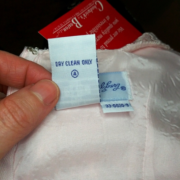 Vintage Girl's Lanz of Salzburg Pale Pink Lace & Chiffon Special Occasion Dress - Picture 14 of 15